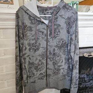 Eddie Bauer Gray Camouflage Hoodie